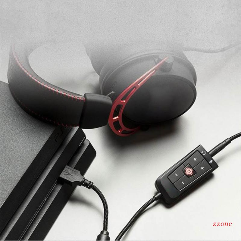 Zzz AMP DSP USB Sound Card 7.1 Surround Sound Cloud Virtual Untuk HyperX Cloud II