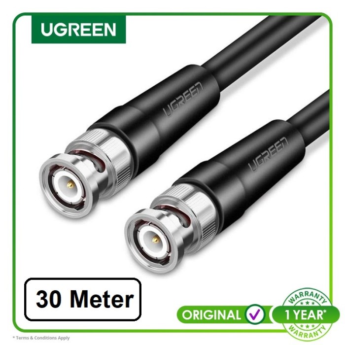 Ugreen 50930 SDI male to SDI male Video Coaxial camera Cable 30M black 30 Meter