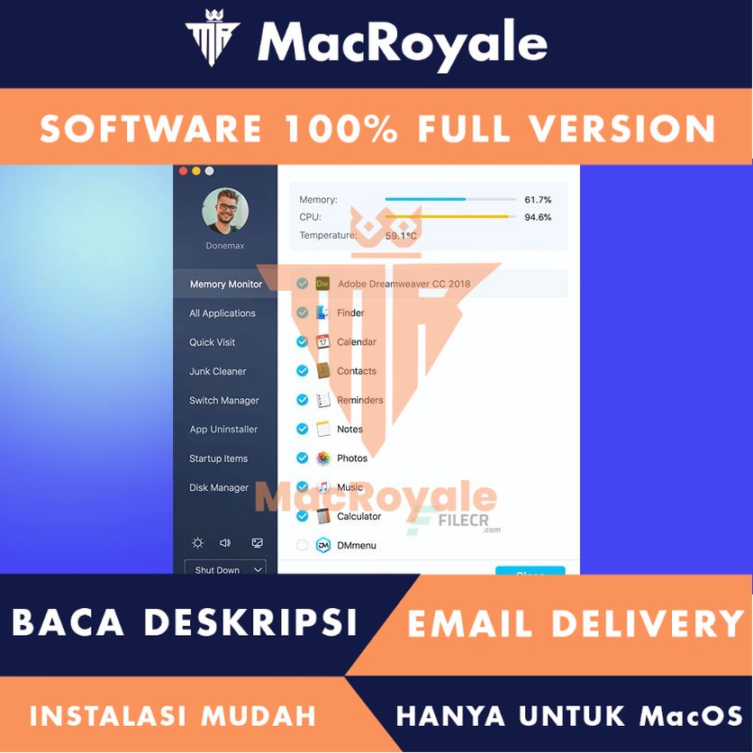 [MacOS] Donemax DMmenu Full Version Lifetime Full Garansi