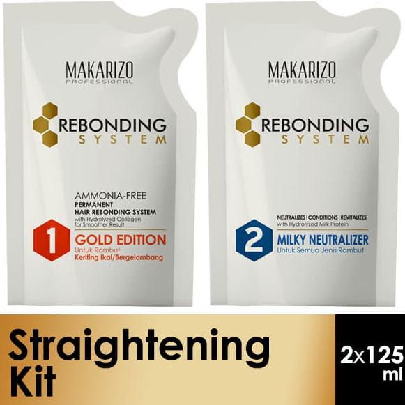 ORIGINAL% Makarizo Rebonding Sachet 125ml(Gold Edition)