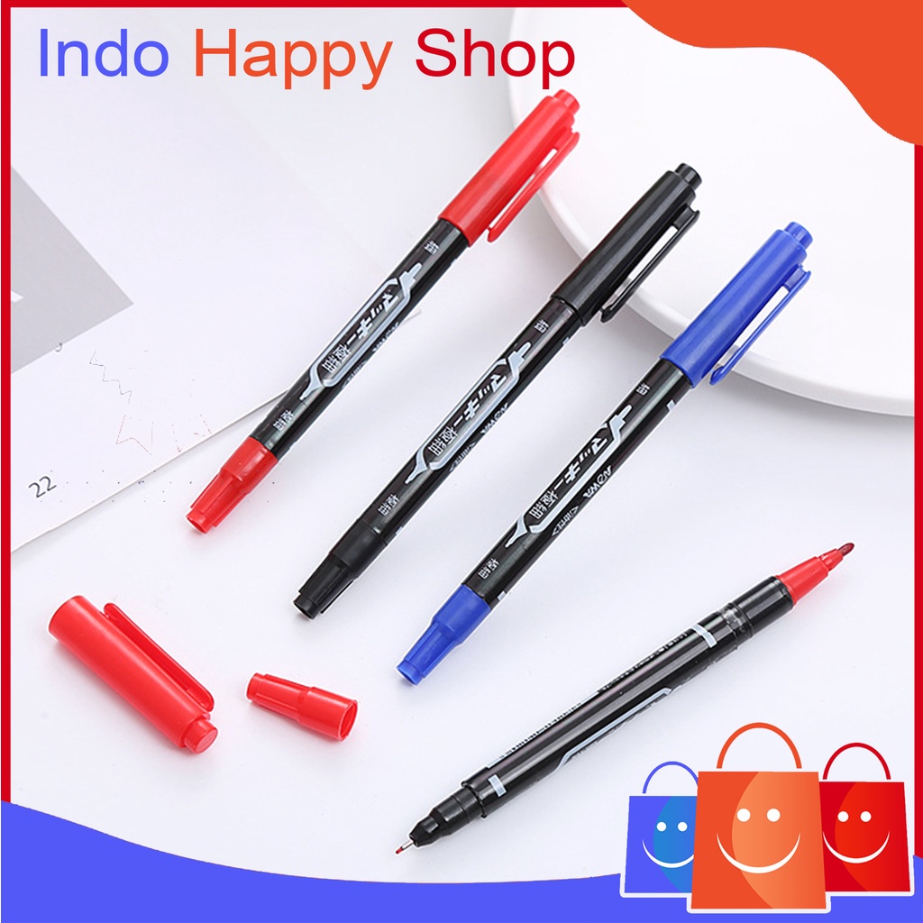 

Pulpen Spidol 2 in 1 Pena Marker Dua Fungsi Dual Tip 892