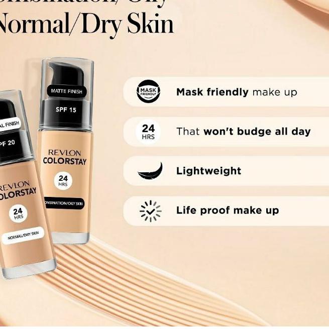 ☛ Foundation Revlon Colorstay (color stay) | Revlon Colorstay Makeup ➩