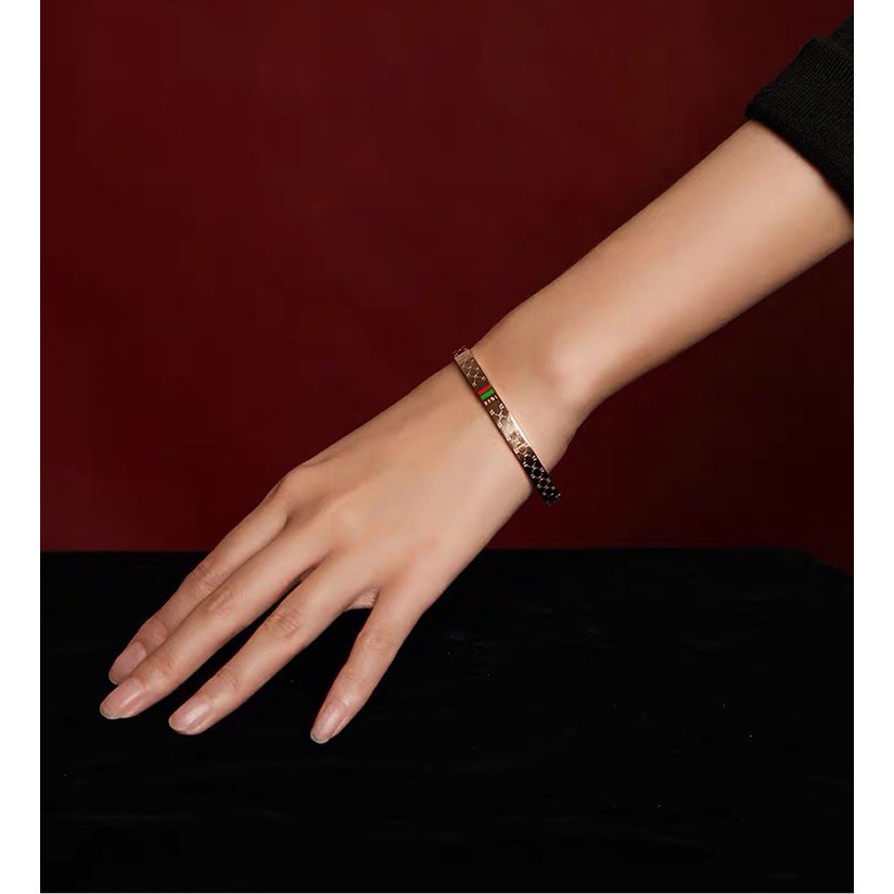 Gelang Hypoallergenic Lapis Rose Gold 18K Desain Keledai Gaya Eropa Amerika