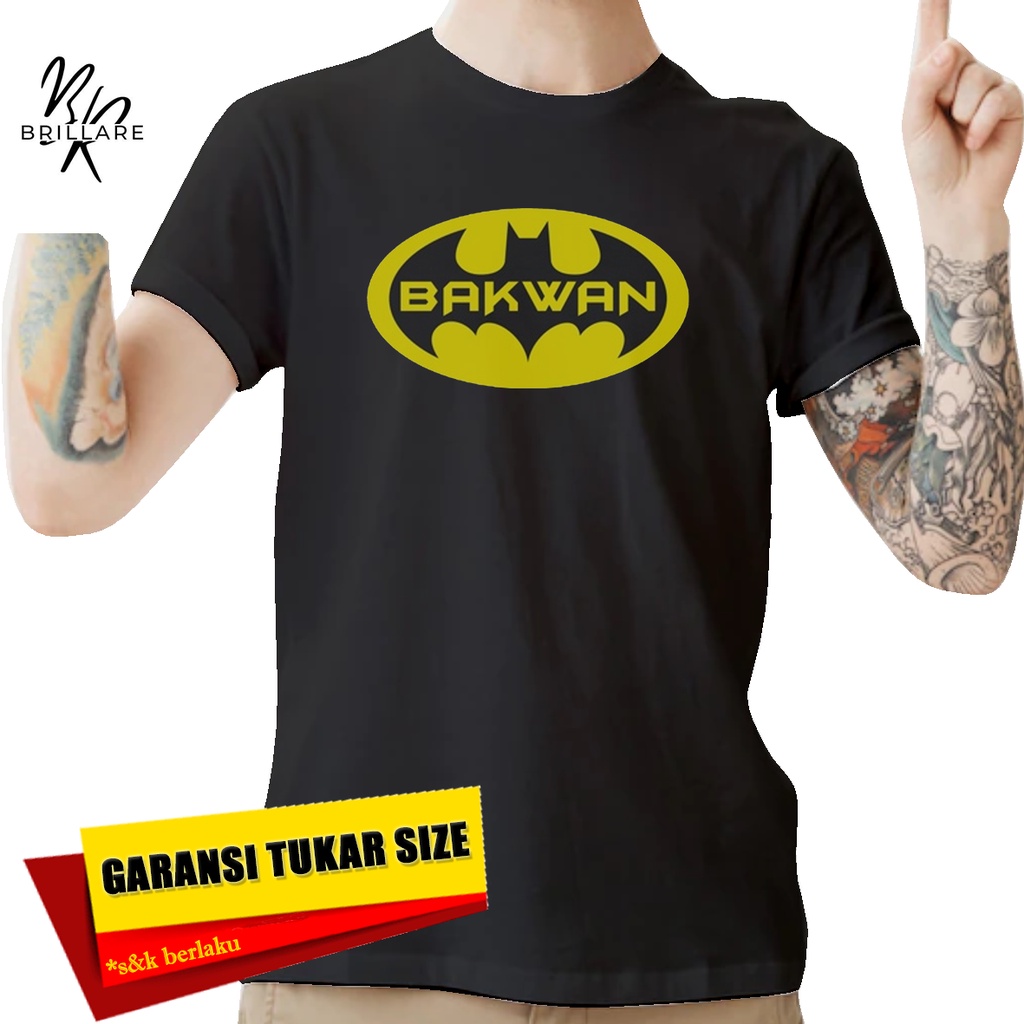 [Brillare] Kaos Pria Lengan Pendek Plesetan Parodi Design BATMAN