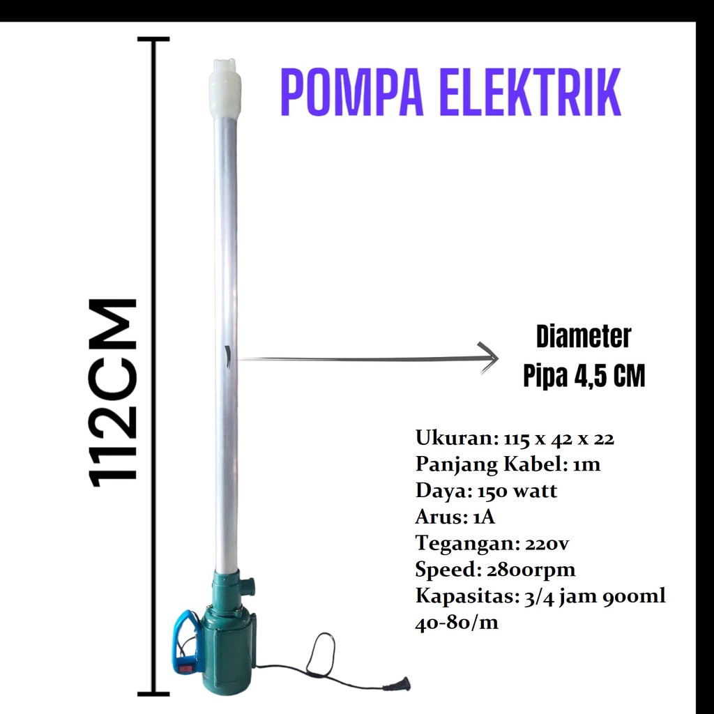 Electric Oil Pump Pompa Oli Drum Elektrik Minyak Solar Bahan Kimia
