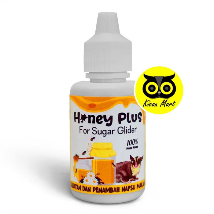 Madu Murni Honey Plus 30ml Suplemen Nutrisi Penambah Nafsu Makan Sugar Glider Tupai Landak Mini Hamster Kelinci Madu Alami Vitamin Hewan Peliharaan