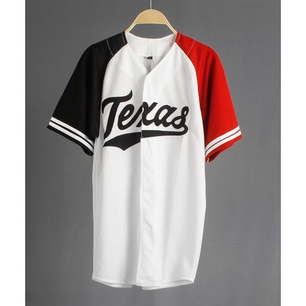 Bisa COD JERSEY BASEBALL / Baju Baseball Texas Original Asli