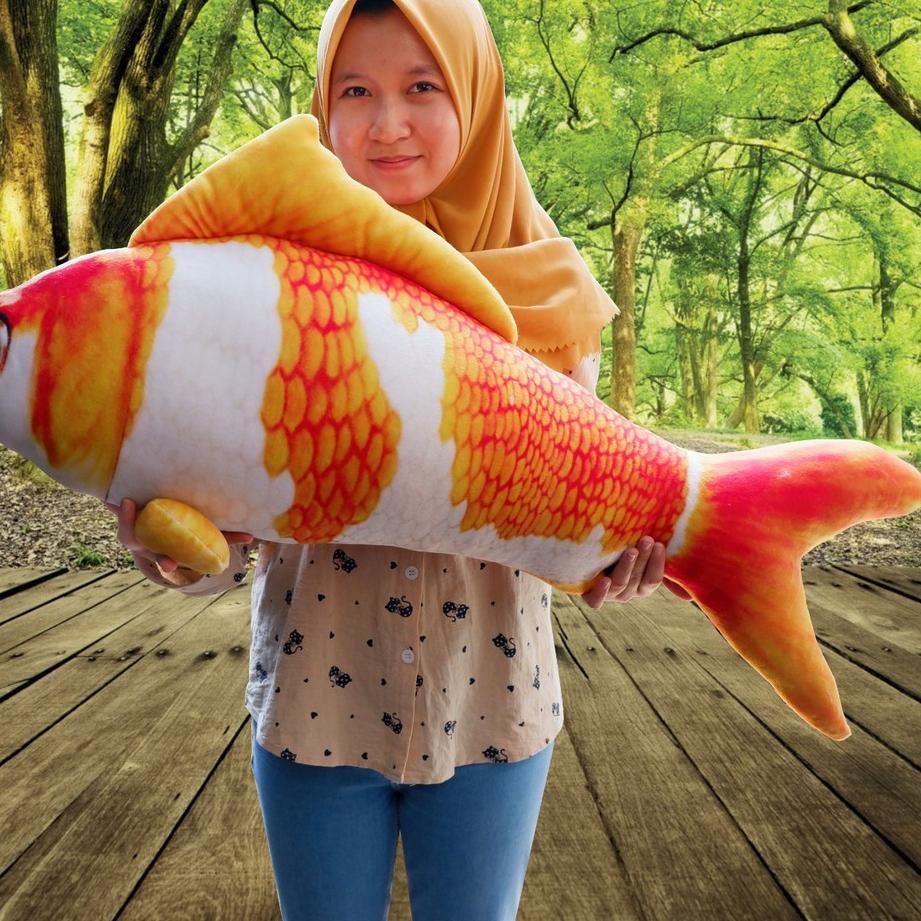 ➫ Bizzarpillow Bantal Ikan Koi Jumbo Size XL BZ067 ℮