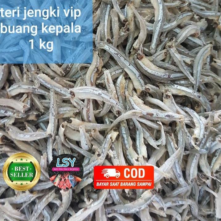 

✺ ikan asin teri jengki bulat vip tanpa kepala 1kg ♫