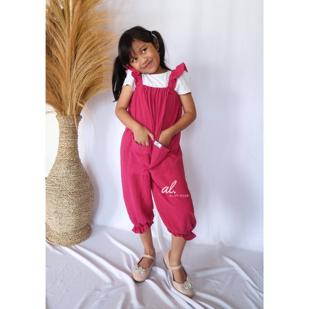 Jumpsuit Jumper Anak / Jumpsuit Anak Perempuan Overall Anak Crinkle