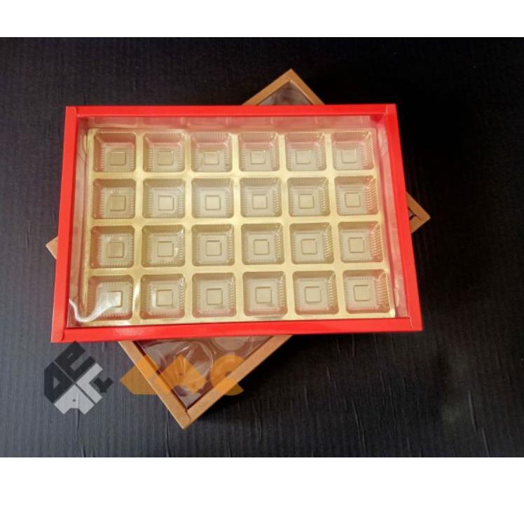 

A94 Box nastar /assorted cookies merah gold (per 6pcs) TREND ↾
