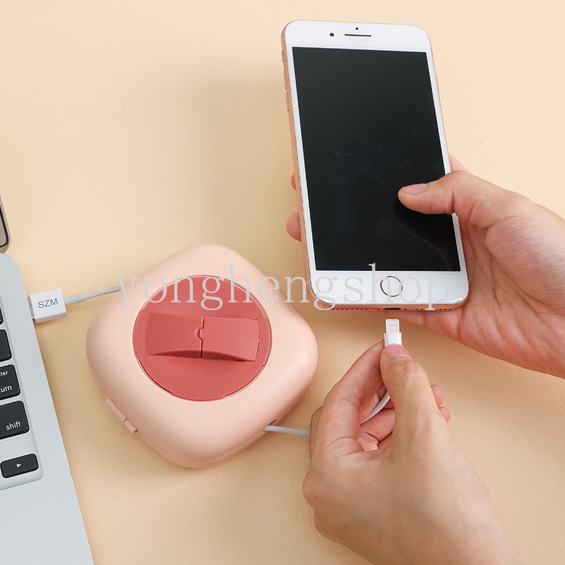 Kotak Penyimpanan Kabel Data / Charger / Headphone Portable Untuk Travel