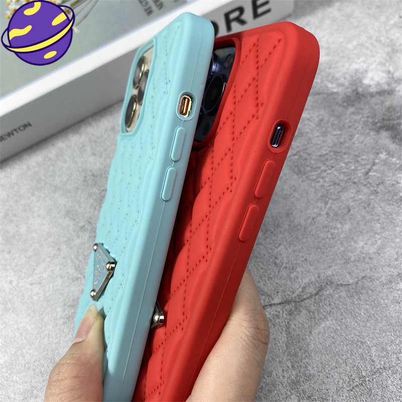 IPHONE [23Baru] Casing Ponsel Logo Fashion Untuk Iphone14 13 12 11 Pro XS MAX XR Luxury 14Plus Silicone Case