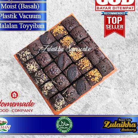

☃ Brownies Fudgy Dark Chocolate/Brownies sekat ☂