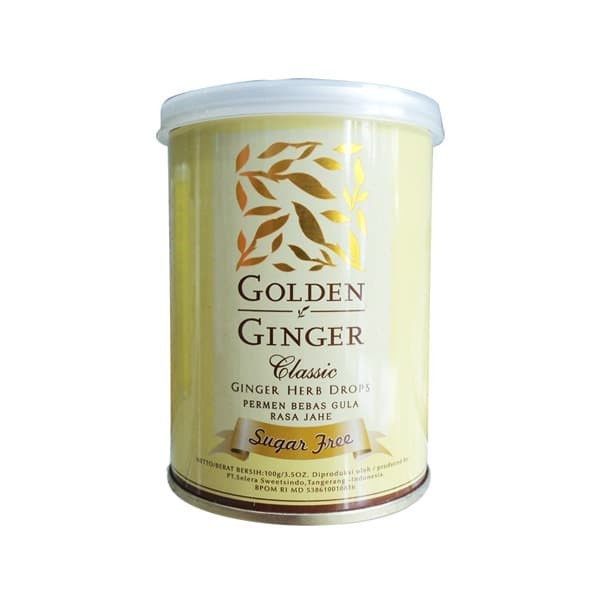 GOLDEN GINGER CAN SUGAR FREE CLASSIC 100GR