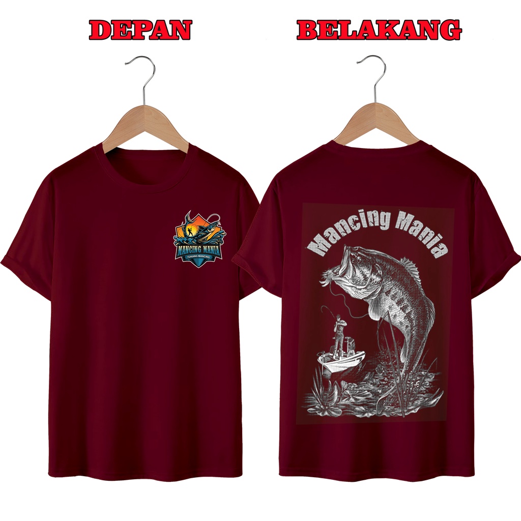 KAOS DISTRO UNISEX PRIA DAN WANITA TERBARU, KAOS JUMBO MANCING PERAHU