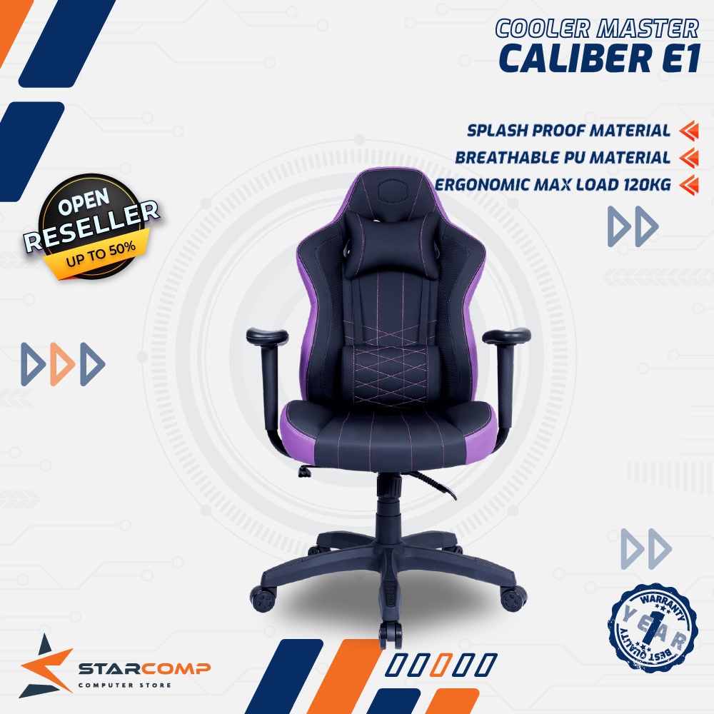 Cooler Master CALIBER E1 High Comfort Ergonomic Gaming Chair E 1