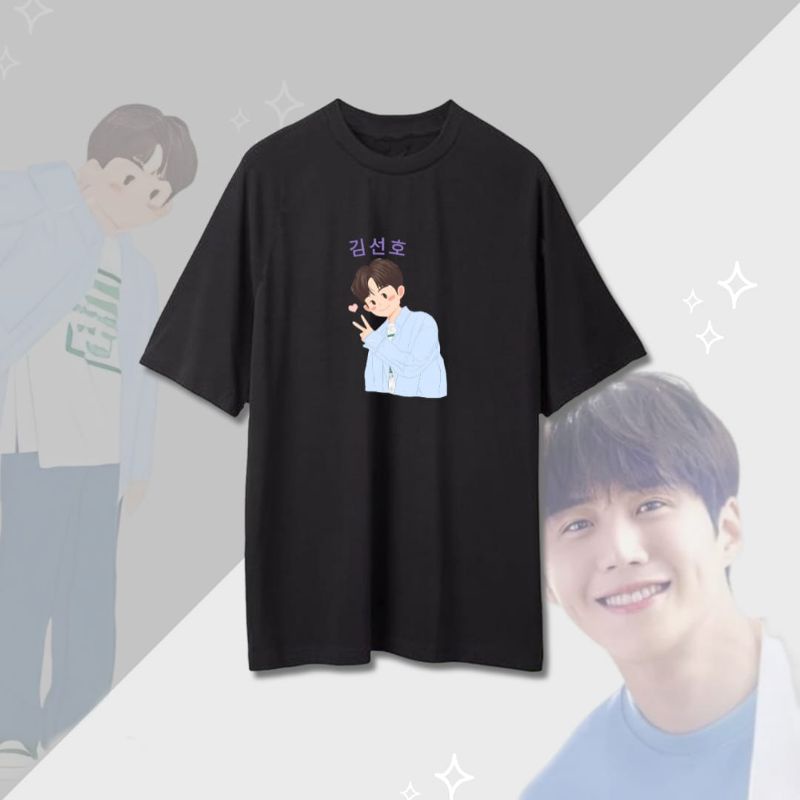 KAOS KIM SEON HO ART CUTE/TSHIRT KATUN KIMSEONHO CARTOON