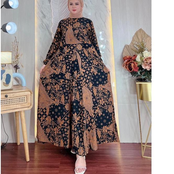 [COD] BAJU WANITA GAMIS RAYON PRINTING MODERN 2022 - Hot 