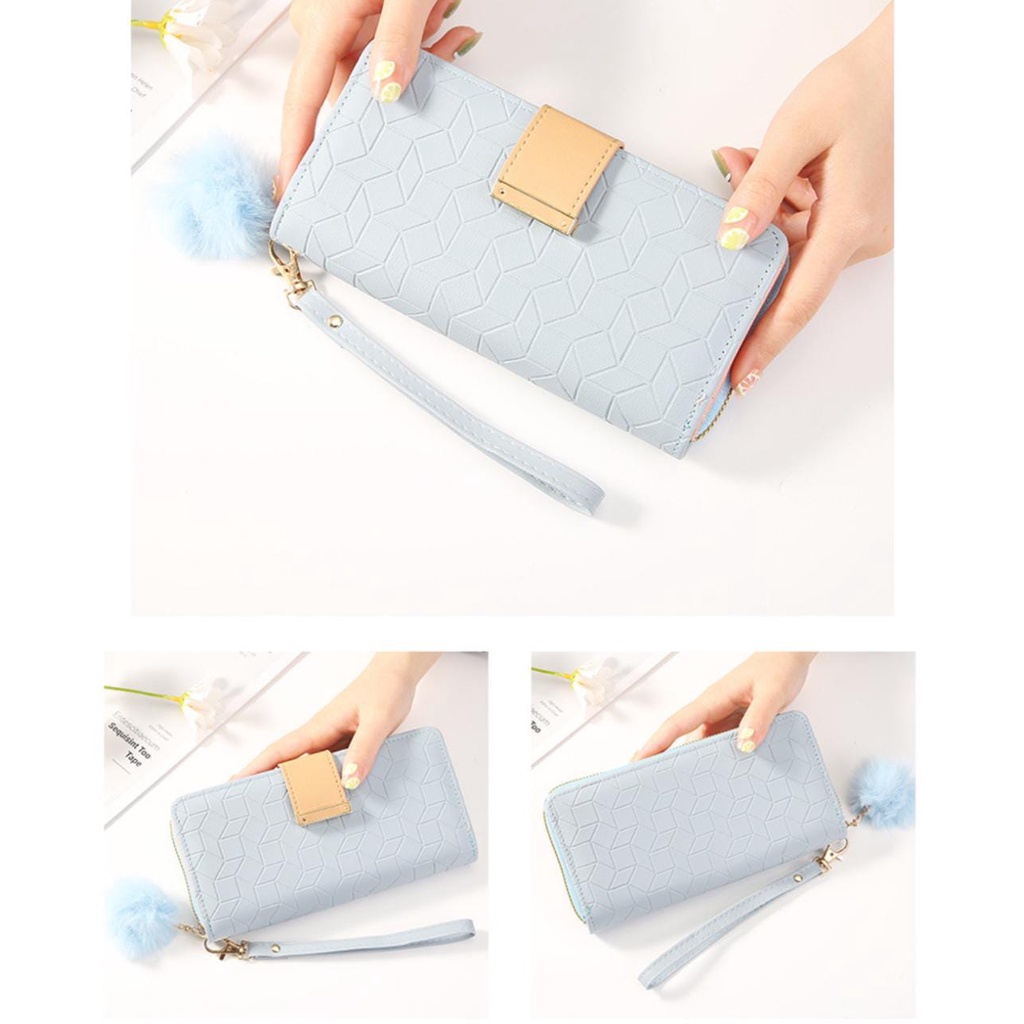 JJ 909 Dompet Lipat Dan Relesting Panjang Wanita Embos  Import