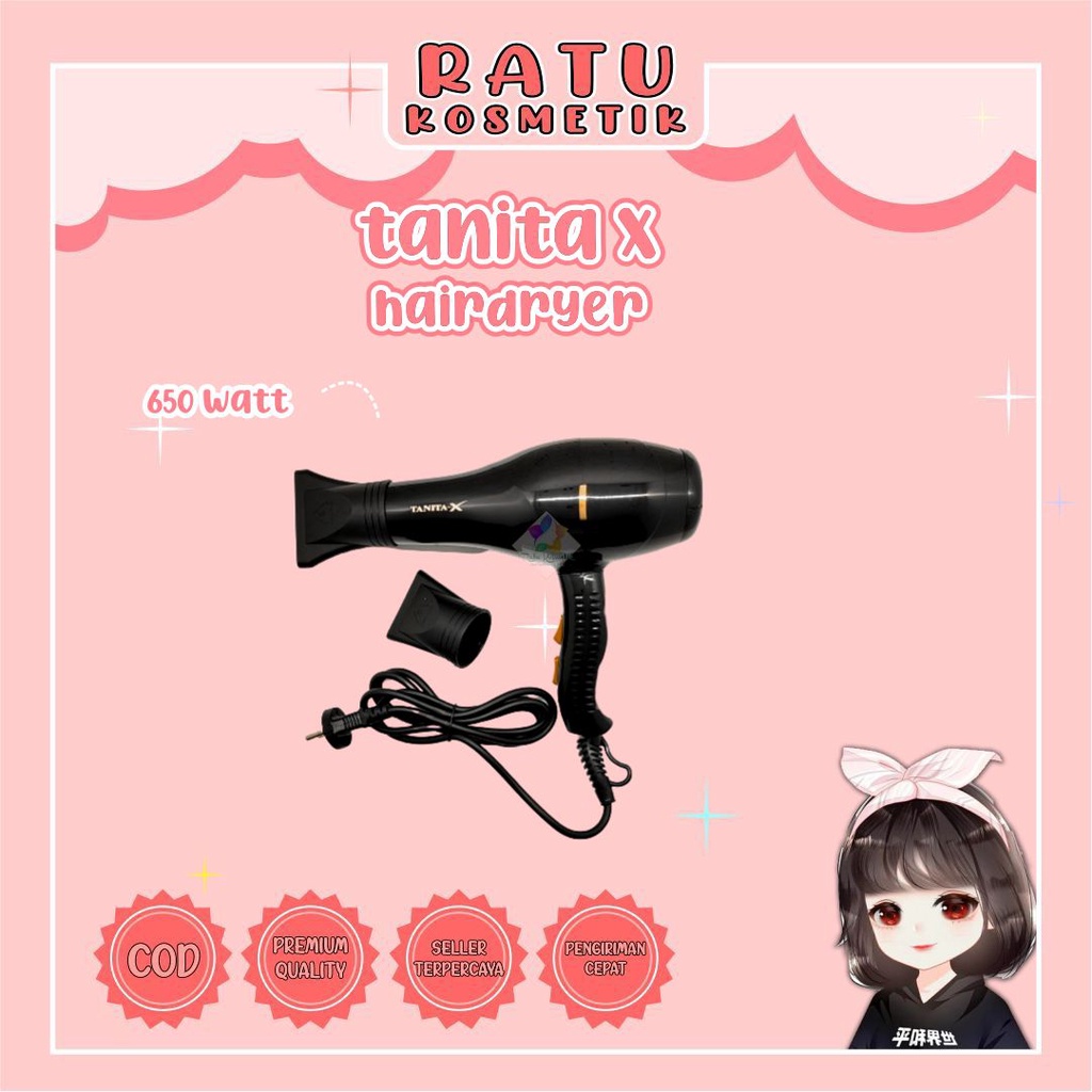 ❤ RATU ❤ Pointz Professional Hair Dryer Type P-1500 1200W | Hairdryer Salon Tipe P-800 650W | Pengering Rambut Tanita-x T-2021