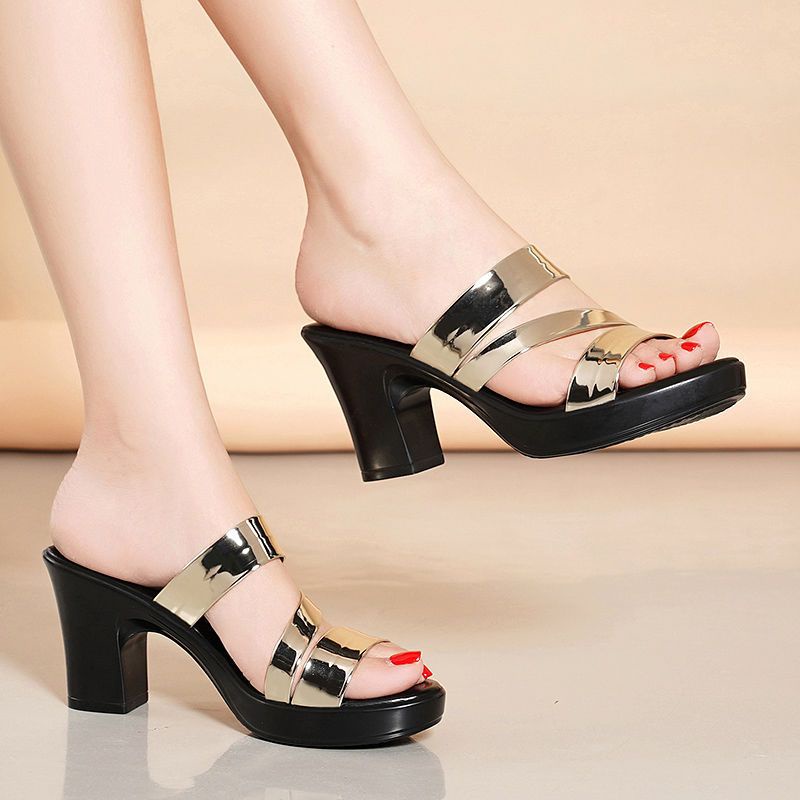 SANDAL WANITA HIGH HEEL HAK TAHU 6CM