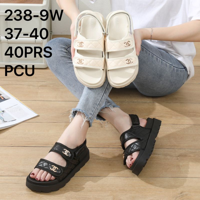 SANDAL WEDGES PEREMPUAN BAN DUA CHNLL LINK 238-8 / 7 BALANCE N M