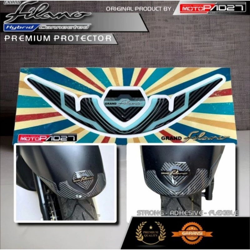 Motopad27 Stiker yamaha Grand filano Stiker timbul Cover Spakbor Fender yamaha Grand filano 125 2023