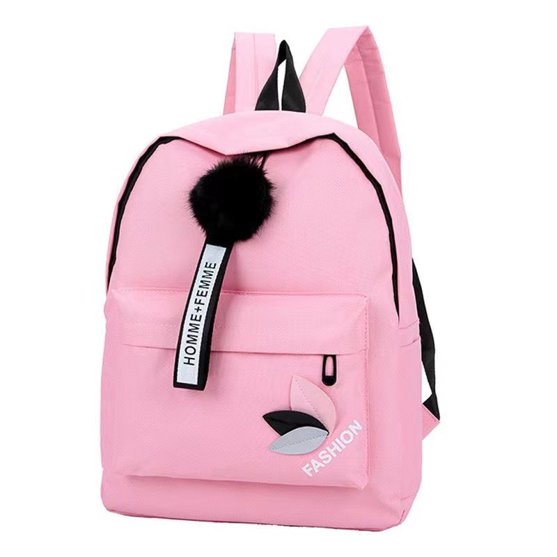 TAS RANSEL WANITA KOREA FASHION Tas Ransel Backpack Fashion Homme Femme Sweet Gambar Daun Tas Ransel Sekolah Kuliah Kerja Kekinian