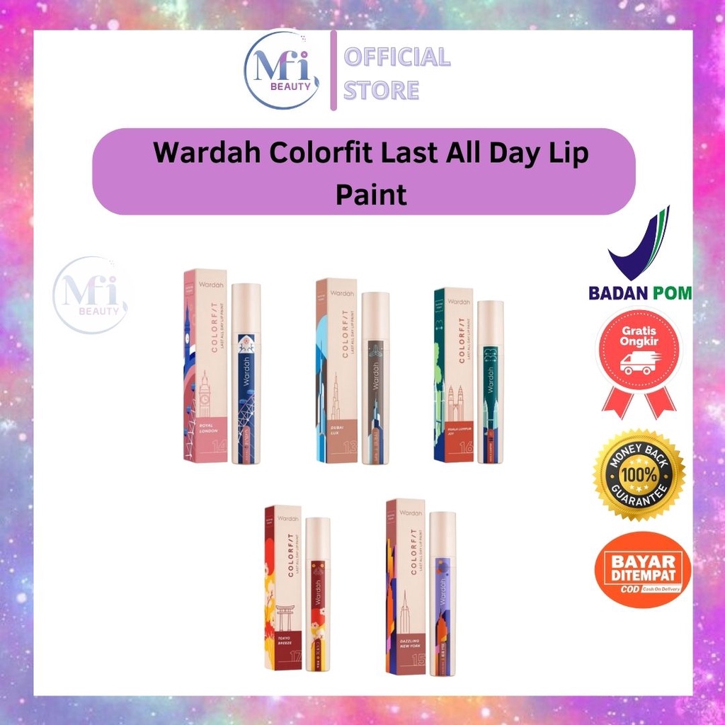 MFI - Wardah Colorfit Last All Day Lip Paint Series