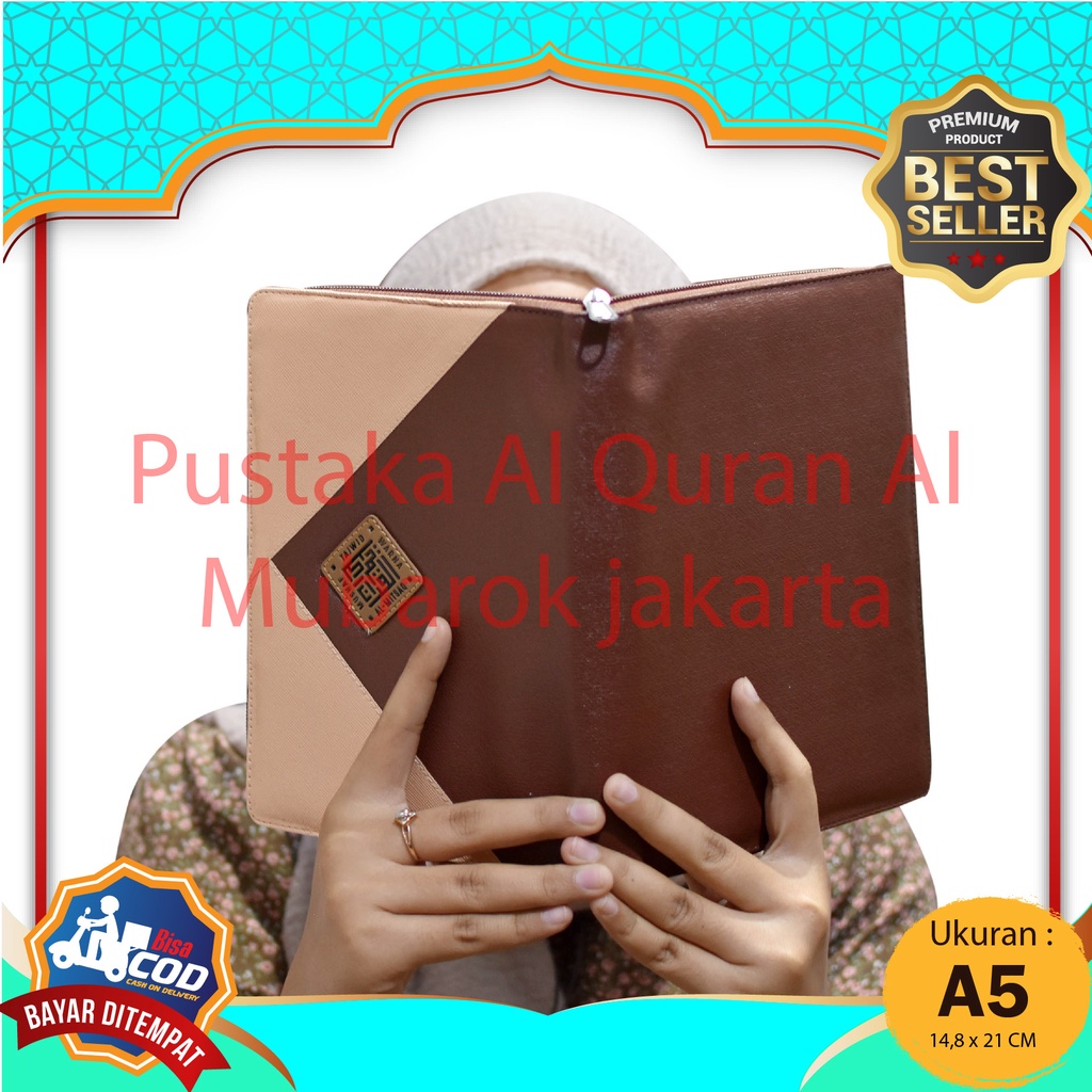 Al Quran Besar A5 (21 X 15Cm) Cover Resleting Al Quran Kalep Tajwid Warna Lengkap 30 Juz Al Mitsaq S