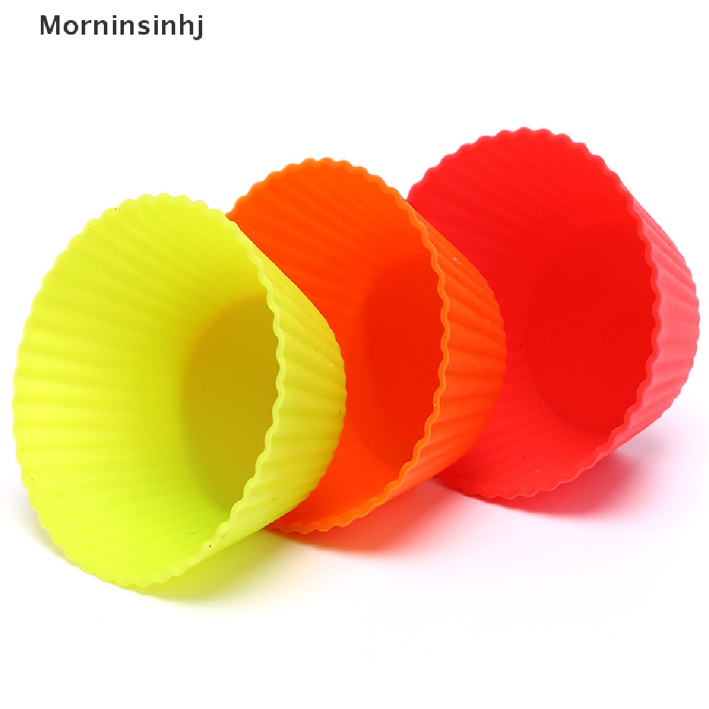 Mornin Random Warna Campur Silikon Kue Cupcake Alat Bakeware Cetakan Kue Cup Cake DIY id