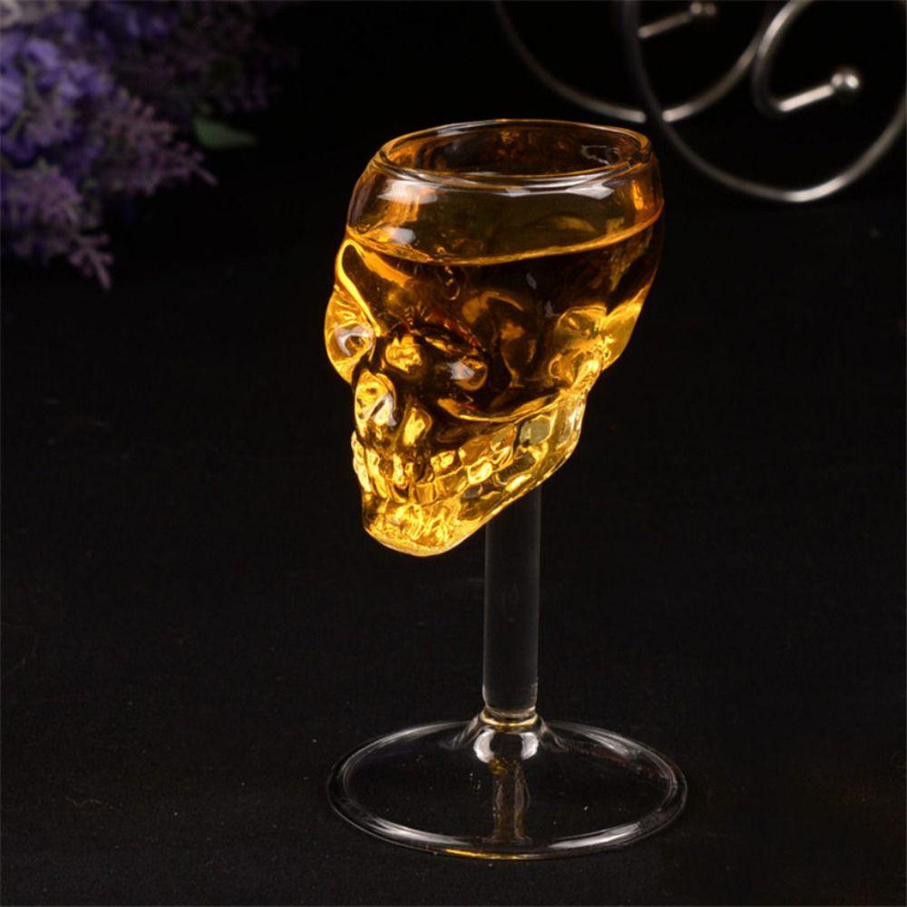 Wonder Skull Cup Creative Wine Bar Decor Univers Cocktail Aksesoris Tinggi Botol Tengkorak Kaca