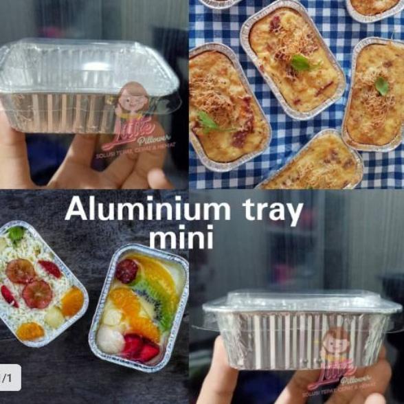 ➤ (ISI 100PCS - BX984 + TUTUP) tray aluminium panggang/Tray kue panggang/Tray aluminium ✈