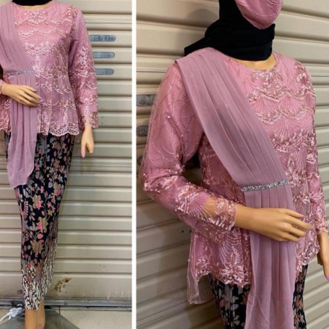 ♣ (COD) SETELAN KEBAYA SELENDANG MODERN/KEBAYA WISUDA/KEBAYA SELENDANG/BAJU KEBAYA MODERN/KEBAYA TIL