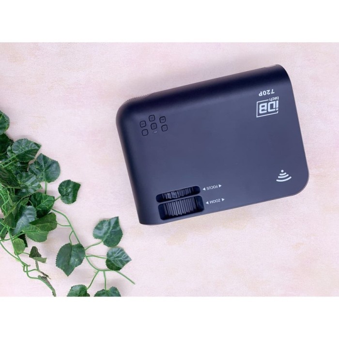 

[[JNT COD]] IDBTECH W38 MINI WIFI projector FHD/1280x720P 3000 Lumens 3D HD 1080P - W38 720P