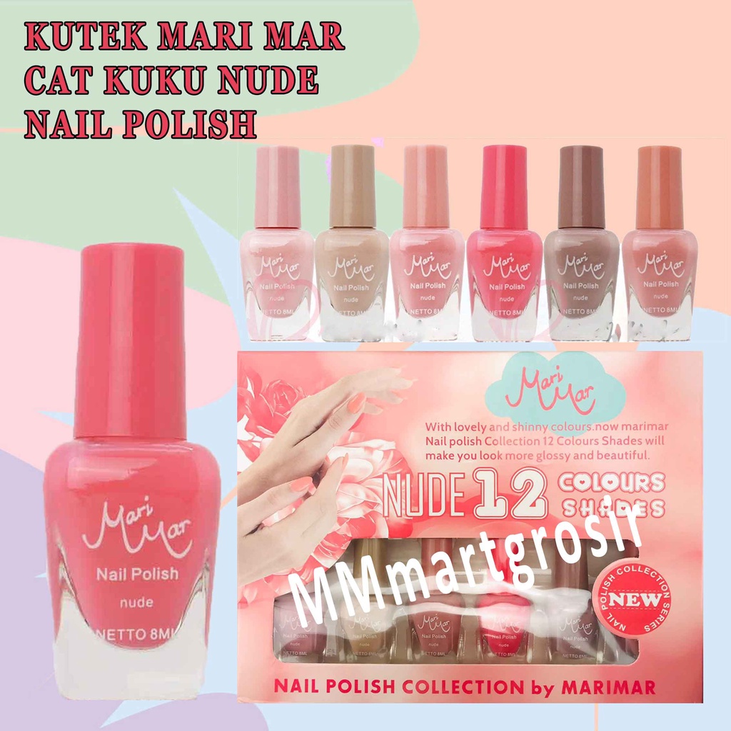 Jual Kutek Mari Mar Cat Kuku Nude Nail Polish 8ml 1pcs Shopee