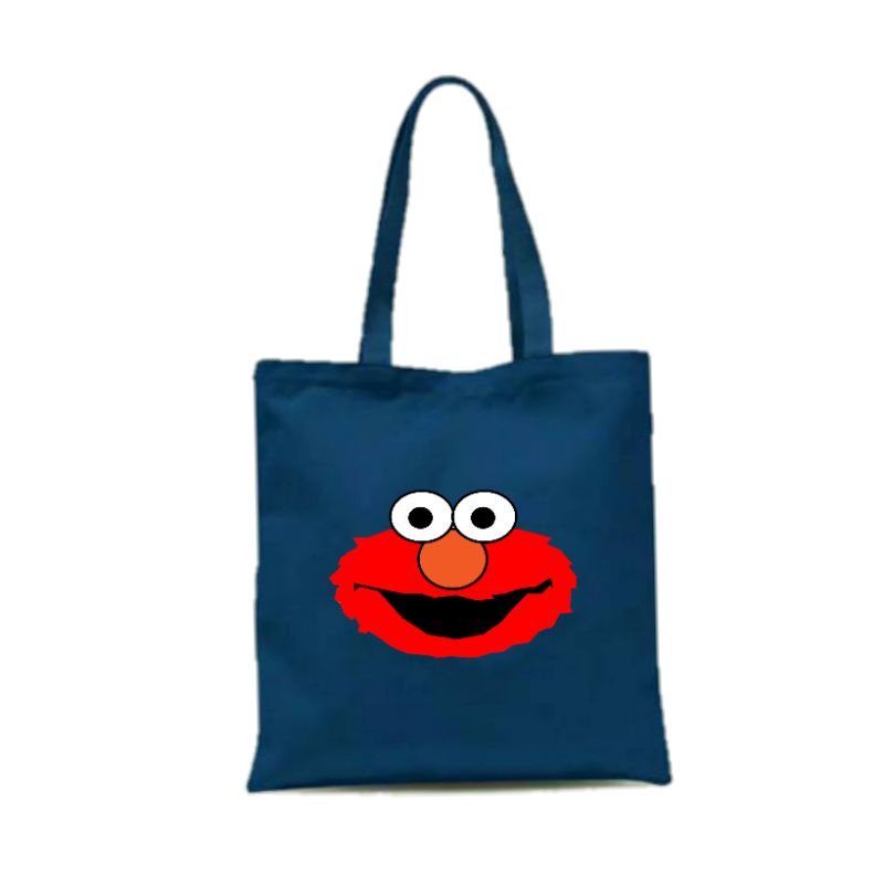 TOTE BAG KANVAS /TOTEBAG /TOTEBAG WANITA /TOTEBAG KANVAS MOTIF SESAME STREET /TOTEBAG KANVAS TEBAL /TOTE BAG TAS ANTI AIR /TOTEBAG TOTE BAG TAS KEKINIAN