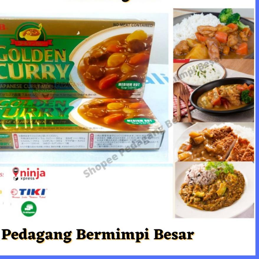 

✤ S&B Golden Curry 220gr Medium Hot | Kari Blok | Kari Jepang ➲