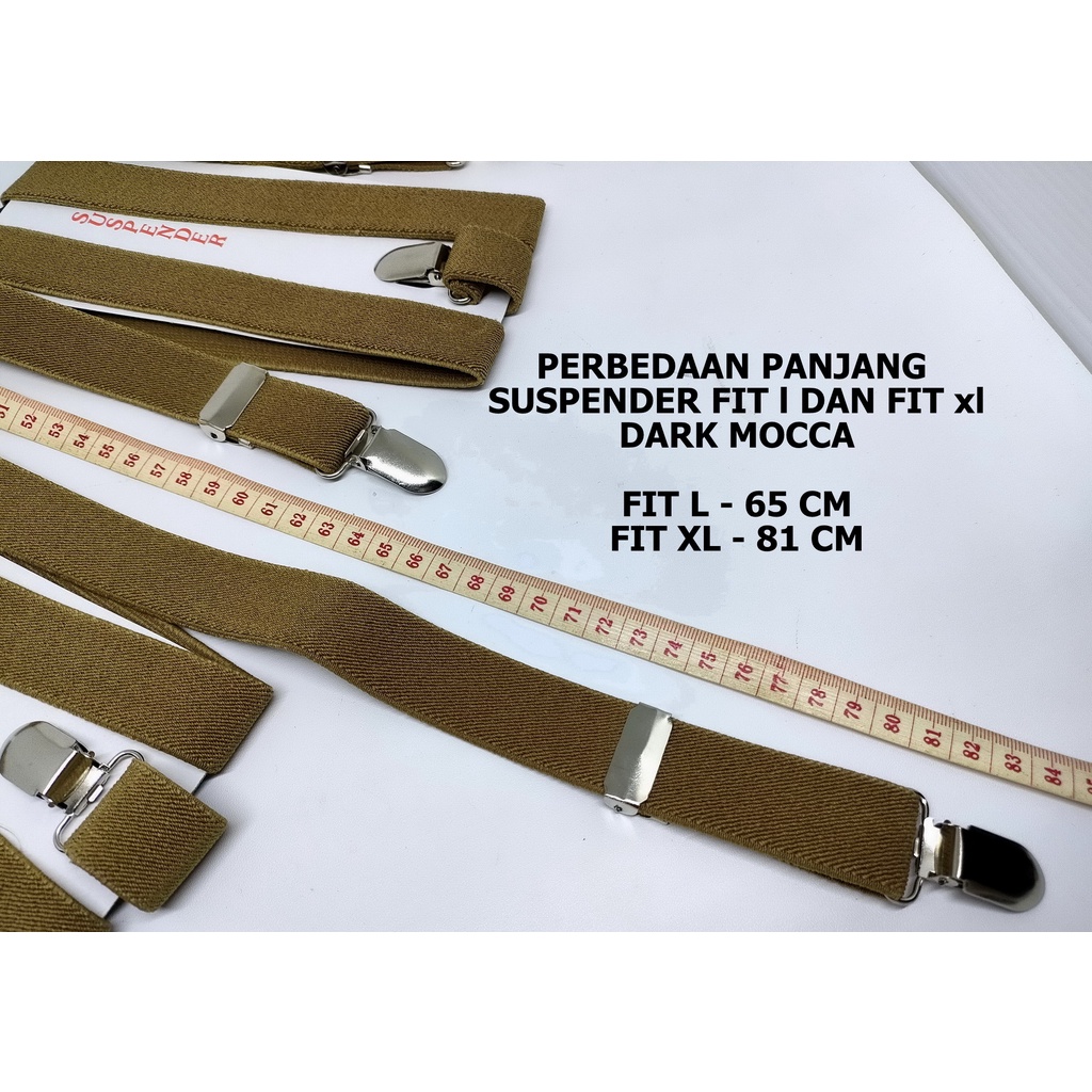 Paket Suspender Dasi Kupu Fit XL Bretel Dewasa Special Color Size Fit XL