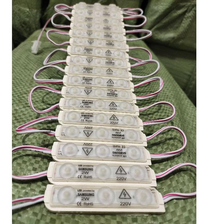 Stok terbaru  led module 3mata putih AC 220v