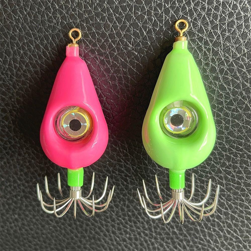 TOP Kait Squid Jigs 60g 70g 80g Cuttlefish Hook 12pcs Pemikat Pancing Jarum