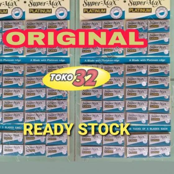 ✱ Silet Cukur Supermax Platinum Original Barber  Pangkas Rambut ✸