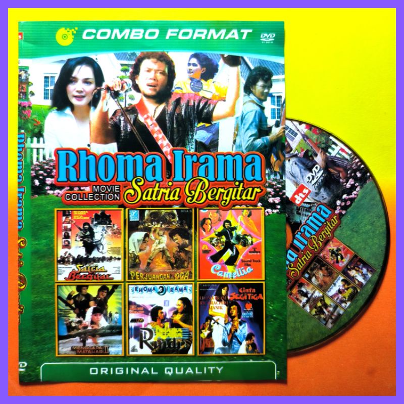 Kaset Film Indonesia Jadul Lawas Koleksi Rhoma Irama Seleksi Satria Bergitar Pilihan Terbaik.