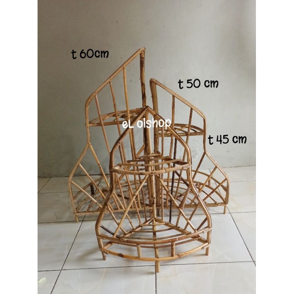 keranjang parcel keranjang parsel rotan 2 rak