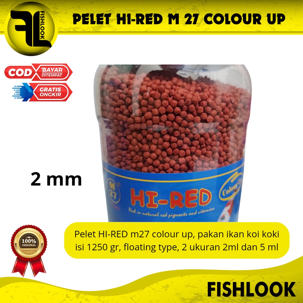 Makanan Ikan Hias Koi Koki Hi Red Hi-Red Mini Small Large Pelet Ikan