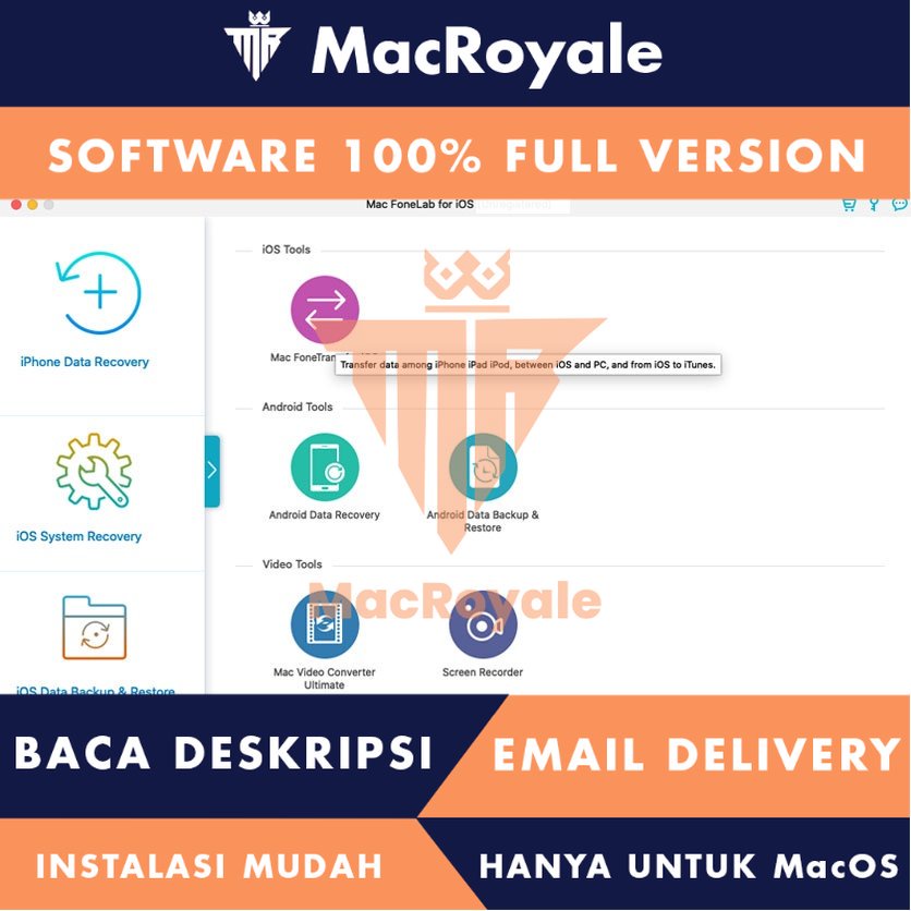 [MacOS] Mac FoneLab for iOS Full Version Lifetime Full Garansi