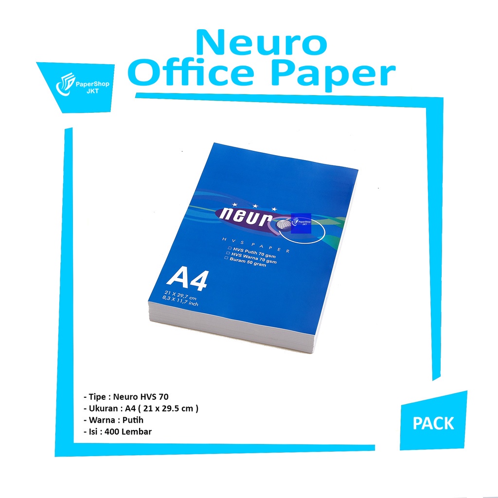 

NEURO - Kertas Fotokopi A4 70 Gram Putih - Pack