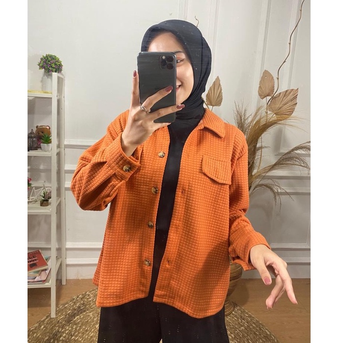 ZASKIYA - Aruna Outer Shirt / Kemeja Wanita / Outer Wanita / Jacket Wanita