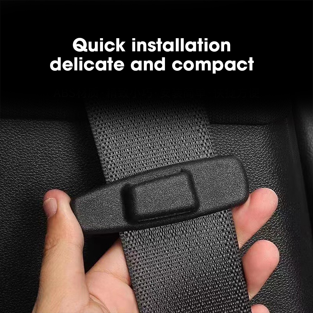 2pcs Universal Car Safety Belt Gesper Holder Car Safety Belt Protection Klip Sabuk Pengaman Menyesuaikan Klip Sabuk Pengaman Gesper Jangkar Aksesoris Otomotif Safety Belt Clamp